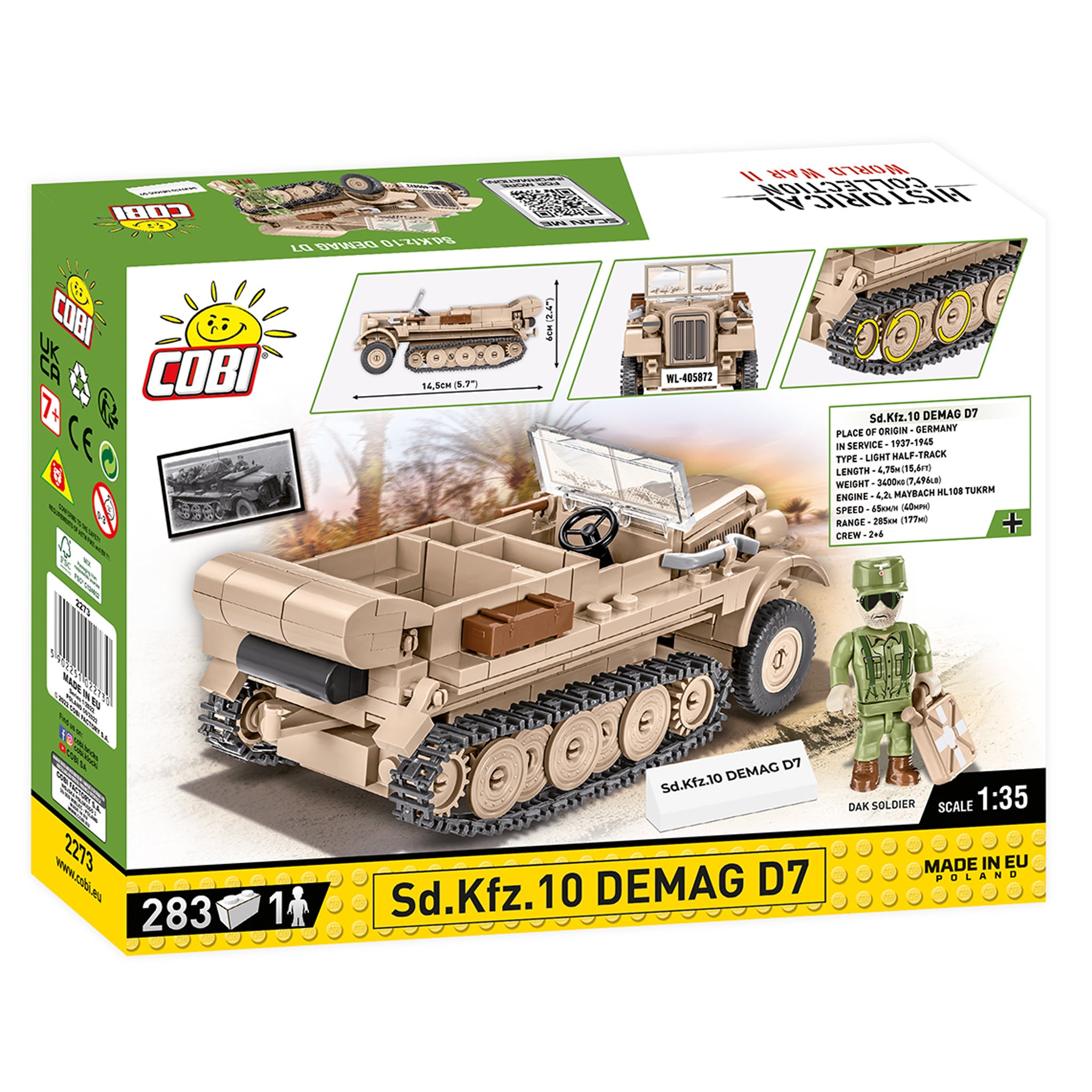 2273 - SD KFZ 10 Demag D7 (Cobi)