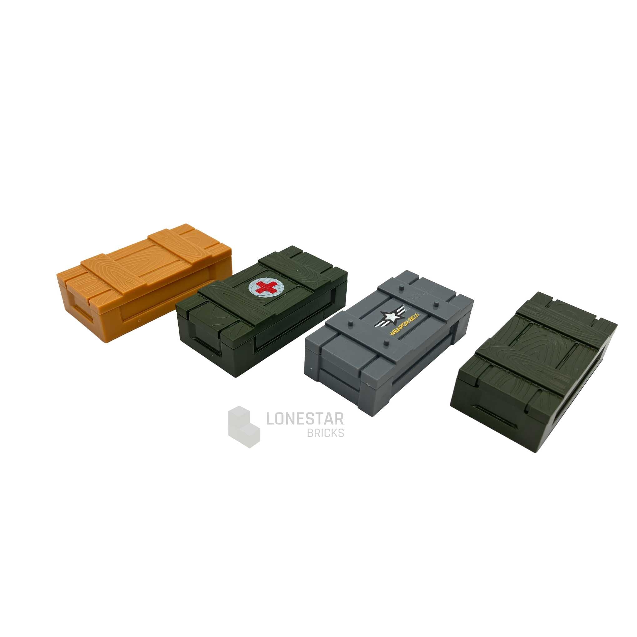 LB-70040 - Militärkisten 4er Pack (Lonestar Bricks)