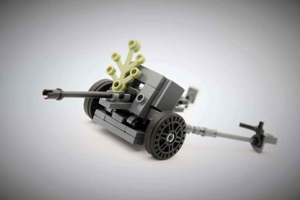 BF 0070 5cm PaK 38 WWII aus LEGO Teilen